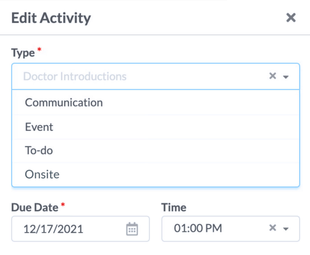 Activity Custom Types | Marketware.com