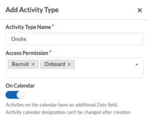 Activity Custom Types | Marketware.com