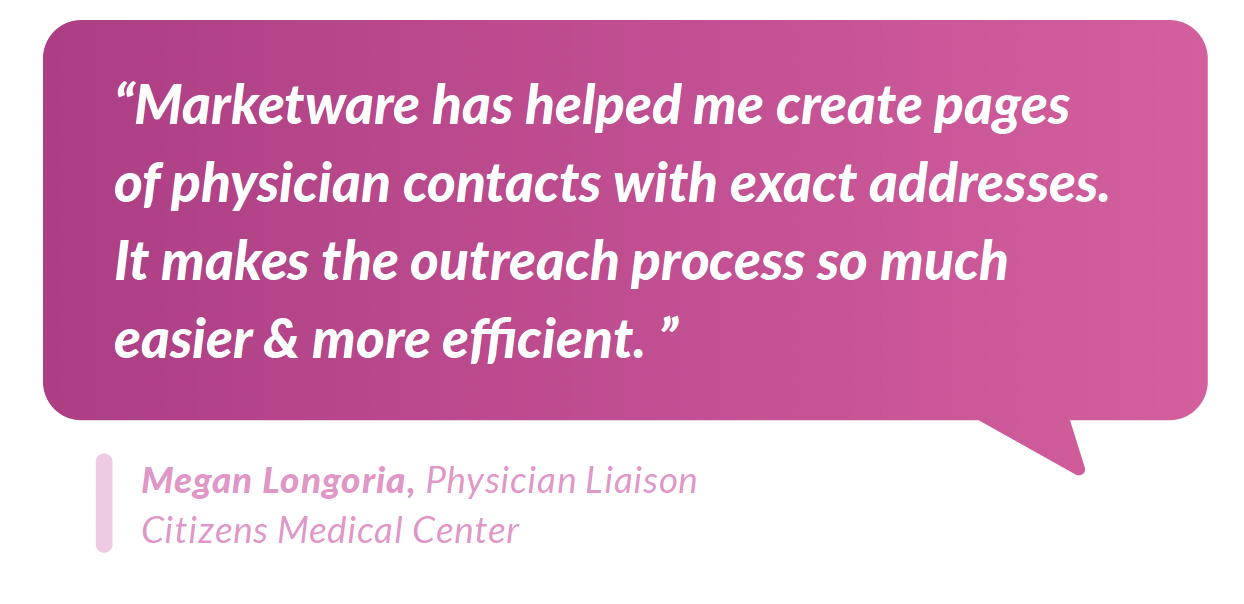 Megan Longoria, Physician Liaison